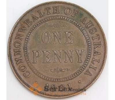 Монета Австралия 1 пенни 1931 КМ23 XF арт. 5322
