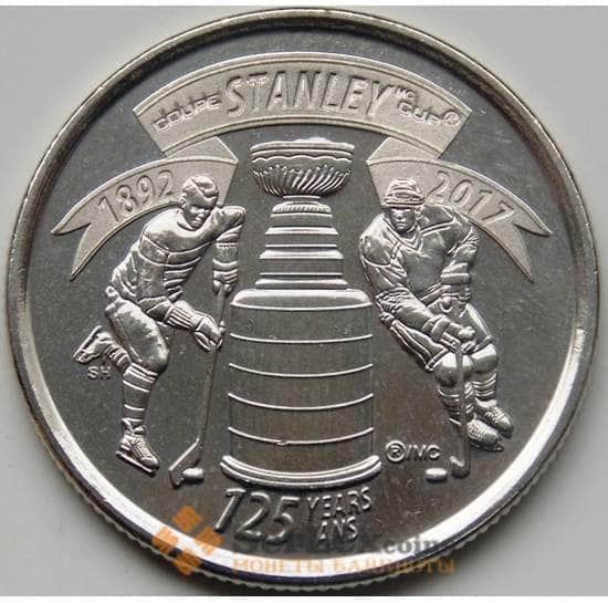 Канада монета 25 центов 2017 Кубок Стенли UNC арт. 5351