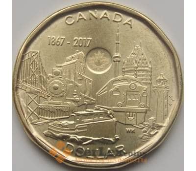 Монета Канада 1 доллар 2017 150 лет Конфедерации 1867-2017 UNC арт. 5353