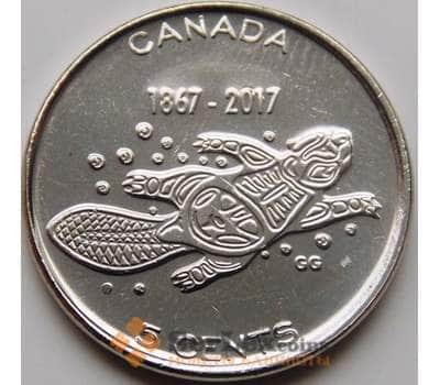 Канада 5 центов 2017 150 лет Конфедерации 1867-2017 UNC арт. 5356