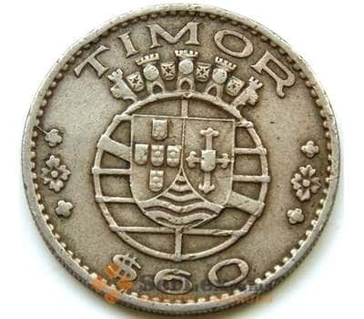 Монета Тимор 60 сентаво 1958 КМ12 XF арт. 5377