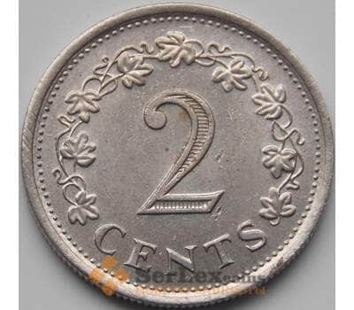 Монета Мальта 2 цента 1972-1982 КМ9 aUNC арт. 5410