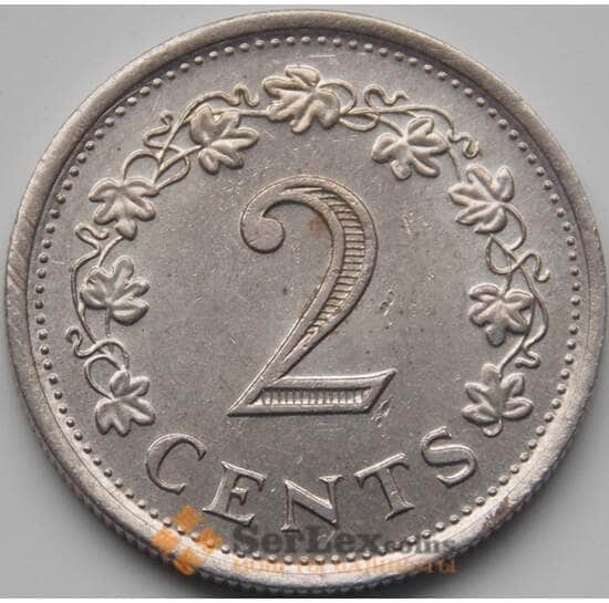 Мальта 2 цента 1972-1982 КМ9 aUNC арт. 5410