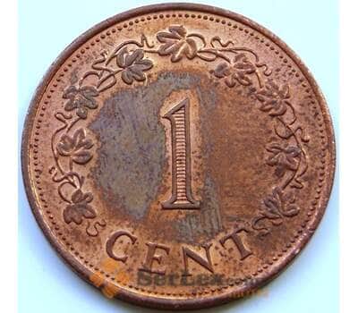 Монета Мальта 1 цент 1975 КМ8 AU арт. 5404