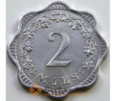 Монета Мальта 2 милса 1972 КМ5 UNC арт. 5403