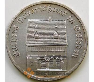 Монета Германия (ГДР) 5 марок 1983 КМ90 AU Домик Лютера арт. 5421
