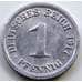 Монета Германия 1 пфенниг 1917 F КМ24 AU арт. 5435
