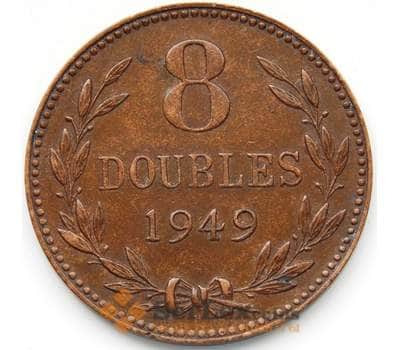 Монета Гернси 8 дублей 1949 КМ14 XF арт. 5495