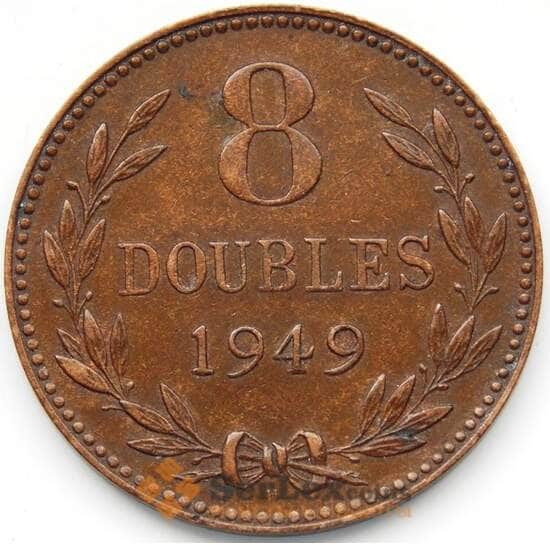 Гернси 8 дублей 1949 КМ14 XF арт. 5495