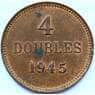 Гернси 4 дубля 1945 КМ13 AU арт. 5498