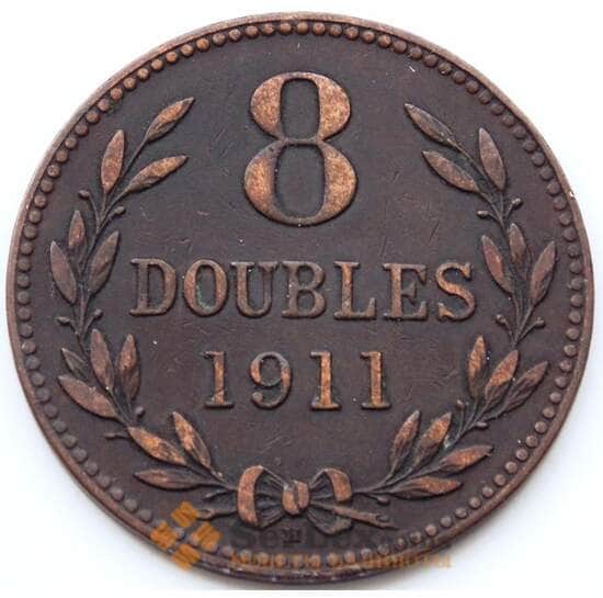 Гернси 8 дублей 1911 КМ7 VF арт. 5519
