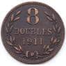 Гернси 8 дублей 1911 КМ7 VF арт. 5519