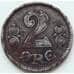 Монета Дания 2 эре 1918 КМ813.1а VF арт. 5530