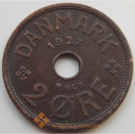Дания 2 эре 1926-1940 КМ827.2 XF арт. 5531