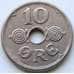 Монета Дания 10 эре 1929 КМ822.1 XF арт. 5539