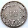 Дания 10 эре 1894 КМ795.2 F+ Серебро арт. 5542