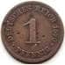 Монета Германия 1 пфенниг 1890 А КМ10 VF арт. 5588