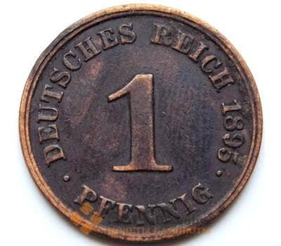 Монета Германия 1 пфенниг 1895 J КМ10 VF арт. 5591