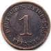Монета Германия 1 пфенниг 1895 J КМ10 VF арт. 5591