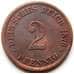 Монета Германия 2 пфеннига 1876 H КМ2 VF арт. 5596