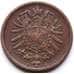 Монета Германия 2 пфеннига 1875 E КМ2 VF арт. 5599