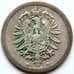 Монета Германия 5 пфеннигов 1889 D КМ3 VF арт. 5604