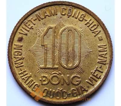 Монета Вьетнам 10 донг 1974 КМ13 AU ФАО арт. 5609