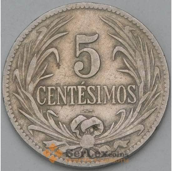 Уругвай 5 сентесимо 1924 КМ21 VF арт. 5635