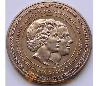 Монета Мэн остров 1 крона 1984 КМ130 Парламенская конференция AU арт. 5644