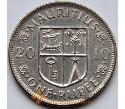 Монета Маврикий 1 рупия 2010 КМ55 AU арт. 5675