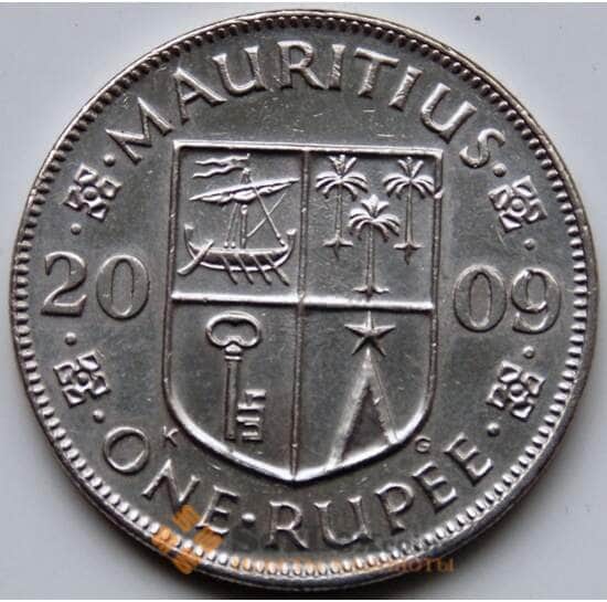 Маврикий 1 рупия 2009 КМ55 aUNC арт. 5677