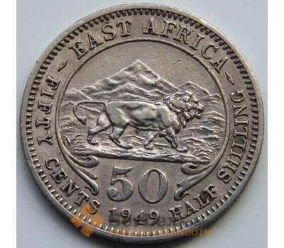 Монета Британская Восточная Африка 50 центов 1949 КМ30 VF арт. 5660