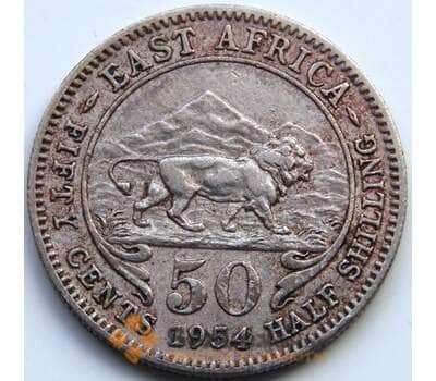 Монета Британская Восточная Африка 50 центов 1954 КМ36 VF арт. 5661