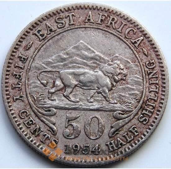 Британская Восточная Африка 50 центов 1954 КМ36 VF арт. 5661