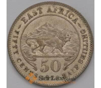 Монета Британская Восточная Африка 50 центов 1922 КМ20 VF Серебро арт. 5662