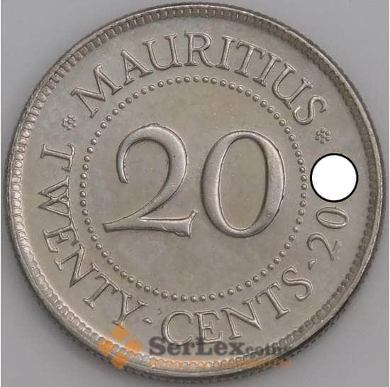 Маврикий монета 20 центов 1987-2012 КМ53 UNC арт. 5712