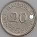 Монета Маврикий 20 центов 1987-2012 КМ53 UNC арт. 5712