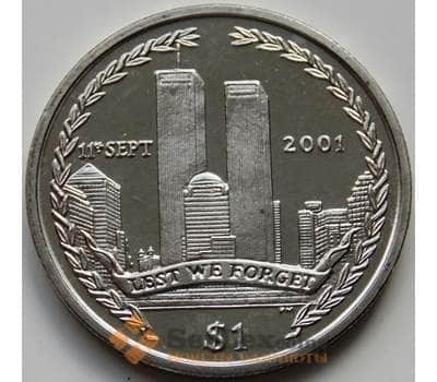 Монета Британские Виргинские острова 1 доллар 2002 КМ210 bUNC 1 сентября 2001 арт. 5833