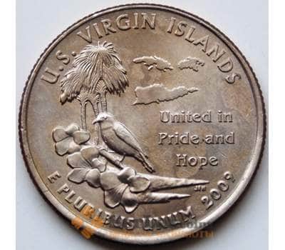 Монета США 25 центов 2009 Американские Виргинские острова P UNC арт. 5732