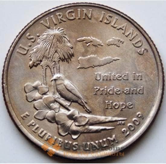 США 25 центов 2009 Американские Виргинские острова P UNC арт. 5732