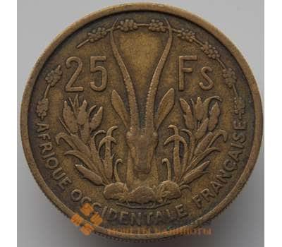Монета Французская Западная Африка 25 франков 1956 КМ7 VF арт. 9118