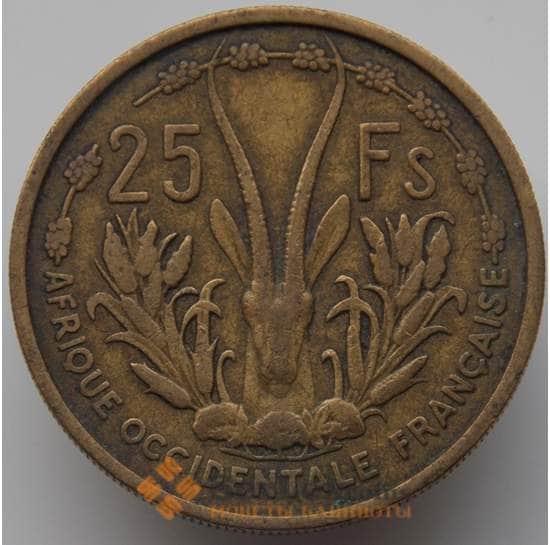 Французская Западная Африка 25 франков 1956 КМ7 VF арт. 9118