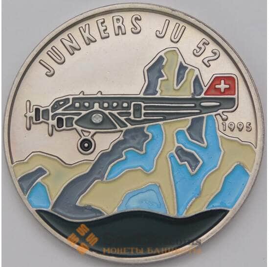 Конго 100 франков 1993 КМ21 Junkers Ju 52 арт. 36802