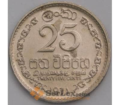 Монета Цейлон 25 центов 1971 КМ131 aUNC арт. 40079