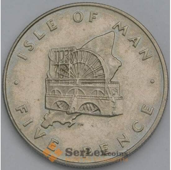 Мэн остров 5 пенсов 1977 КМ35 AU арт. 38775