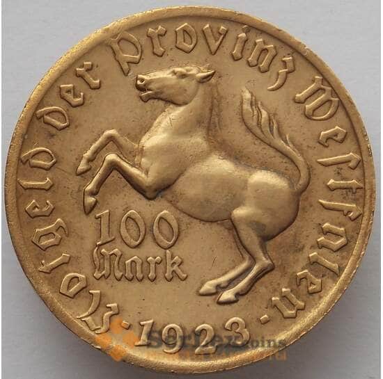 Германия Нотгельд 100 марок 1923 Вестфалия (J05.19) арт. 16519