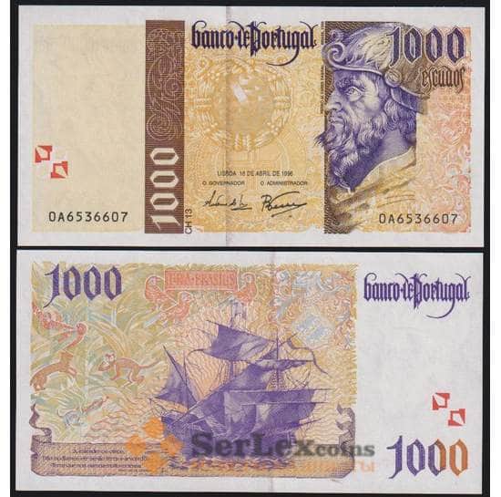 Португалия банкнота 1000 эскудо 1996 Р188 UNC арт. 48354