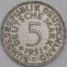 Германия монета 5 марок 1951 F КМ112 VF арт. 43582