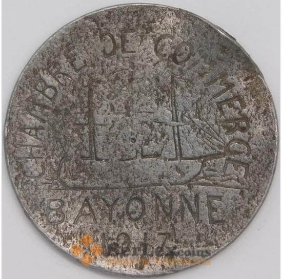 Франция Байонна монета 10 сантимов 1917 VF- арт. 43432