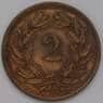 Швейцария 2 раппен 1879 КМ4 AU арт. 38351
